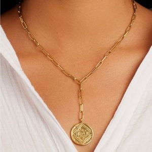Gorjana Ana Coin Lariat Necklace